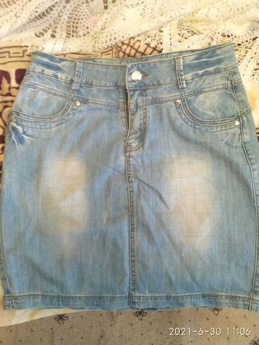 Джинсовая юбка, 50