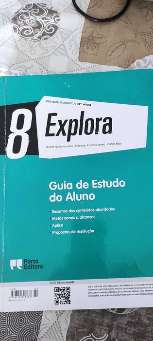 8 Explora - Caderno De Atividades/Fichas  - Físico-Química