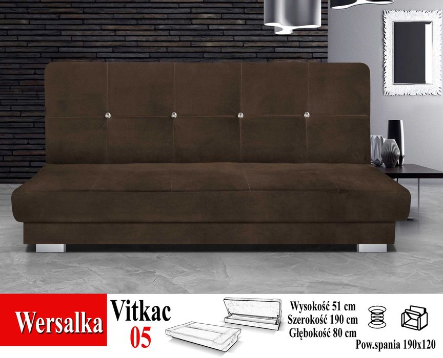 Kanapa Wersalka Sofa , Bonel funkcja spania NOWOŚĆ