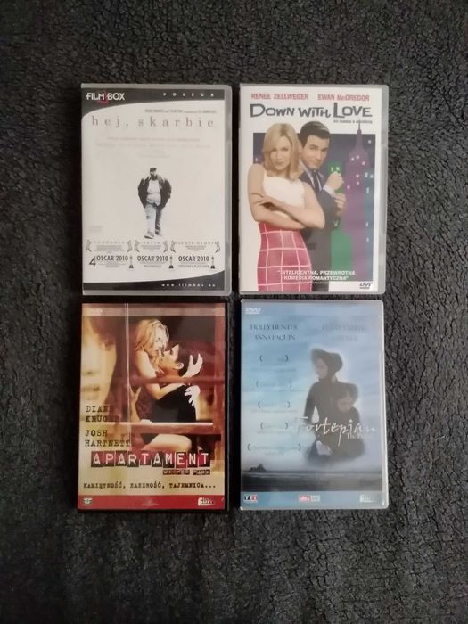 4x DVD Fortepian Apartament Do diabła z miłością Hej skarbie