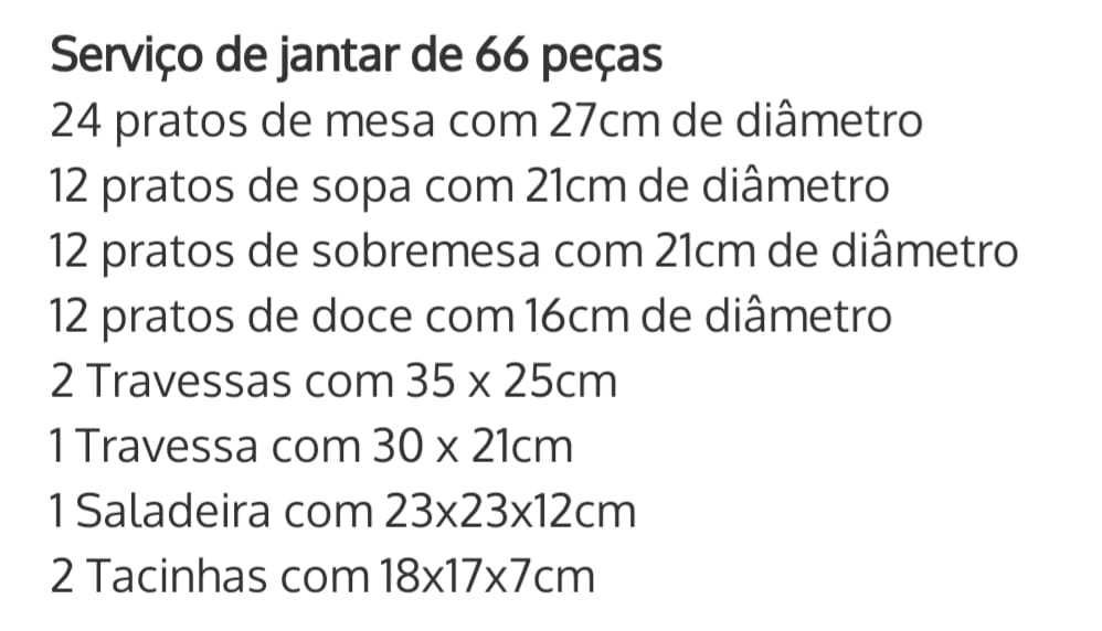SPAL GLEE - Elegante serviço - 66 pçs NOVO