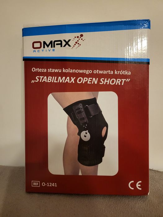 OMAX Active orteza stawu kolanowego otwarta krótka XL