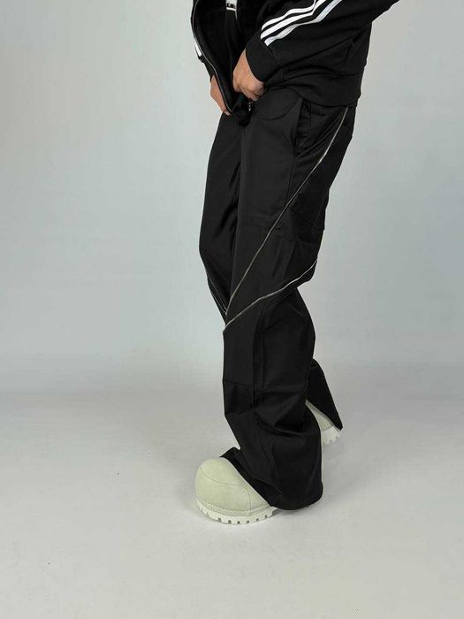 Rick Owens banana cut drkshdw клеш штаны черные кльош штани чорні M L