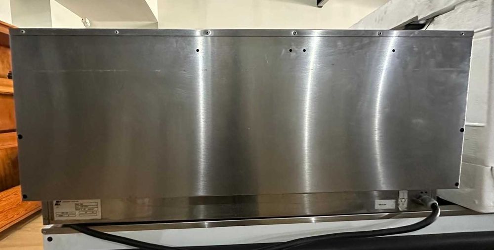 Fogão industrial elétrico (trifásico)de bancada – 6 bicos. Equipamento usado, 380V, ideal para hotelaria e restauração.