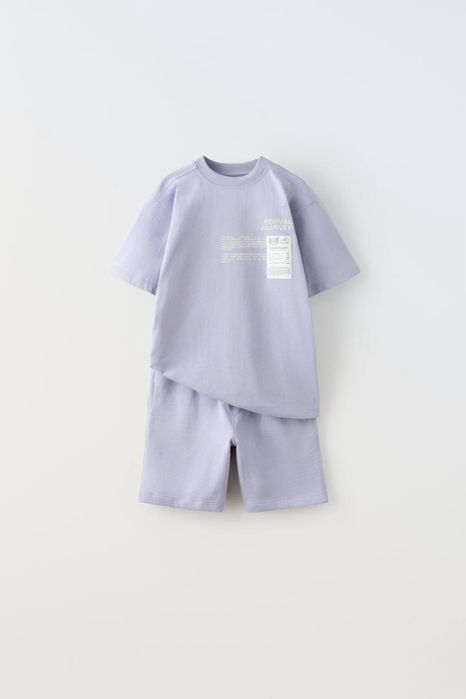 Костюм, футболка, шорти, шорты Zara 134см