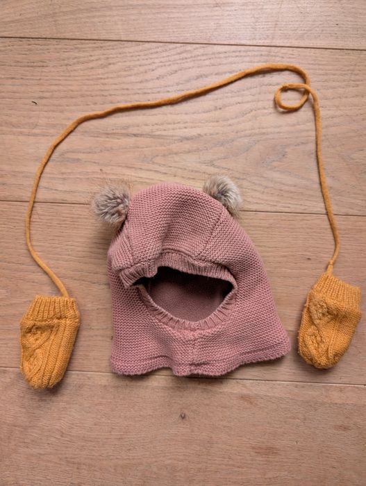 Zestaw kominiarka i rękawiczki H&M 68