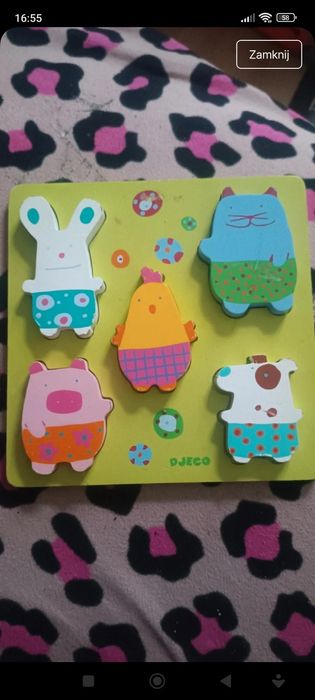 Układanka drewniana