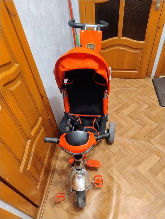 Велосипед/коляска з батьківською ручкою