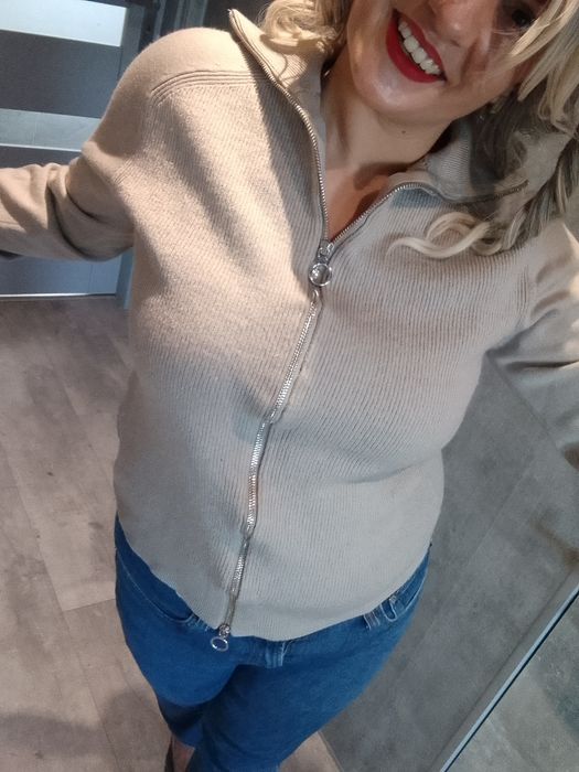 Kardigan L 40 Armani Exchange Wełna dziewicza