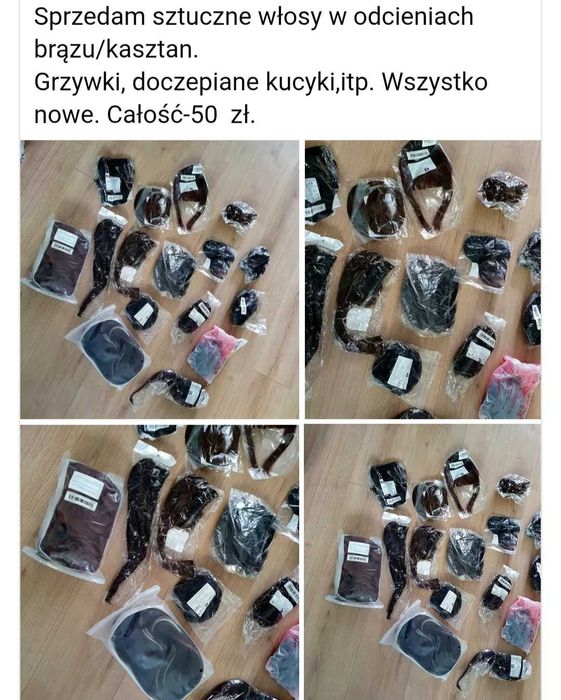 Sztuczne włosy  .
