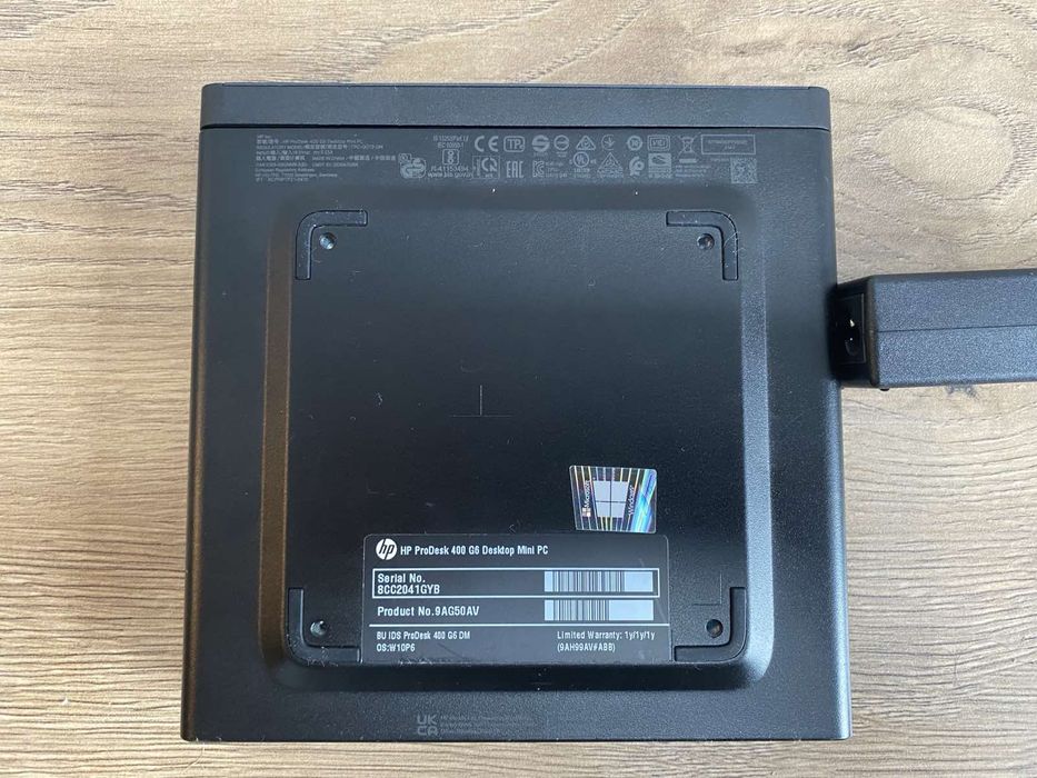 HP Prodesk 400 G6 mini PC i5-10500T 8gb ram ssd  512gb +zasilacz
