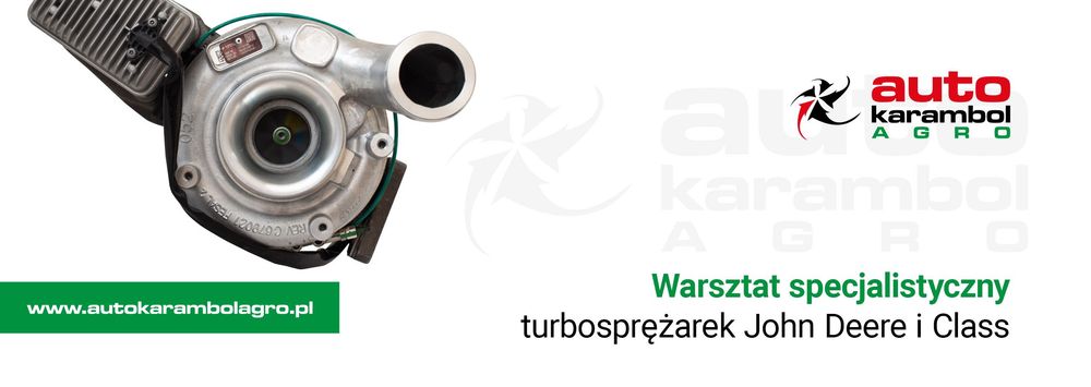 Turbosprężarka John Deere 7630,7730,Clas Ares 617,657 Nowa Chra