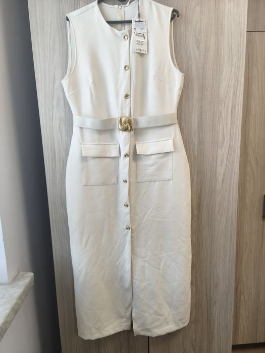 Sukienka Zara kremowa r. 42(XL) Nowa