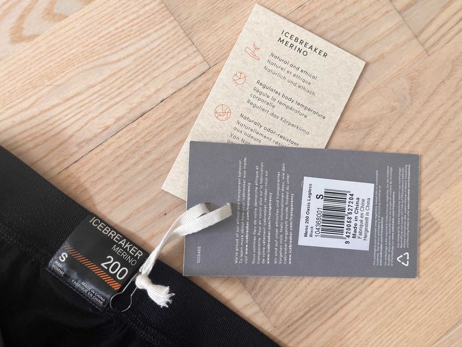 Icebreaker merino 200 getry 3/4 narciarskie Oasis legless premium