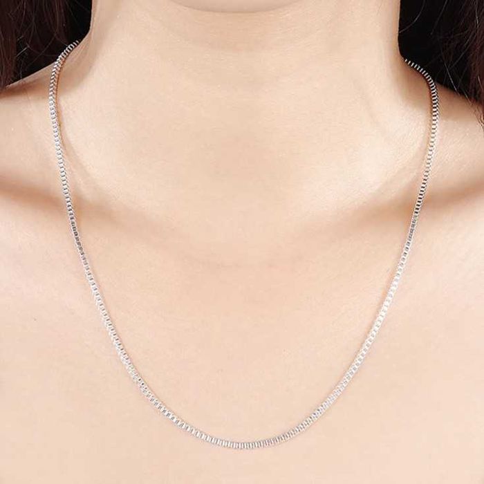 Łańcuszek Srebrny Kostka55cmx2mm Gratisy ! Promocje !:)