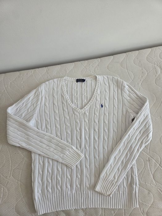 Biały sweterek Polo Ralph Lauren