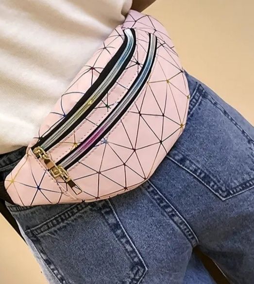 Nowa nerka, torebka, saszetka, różowa, prezent, śliczna