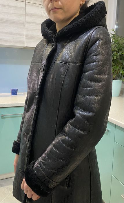 Шкіряна дублянка жіноча