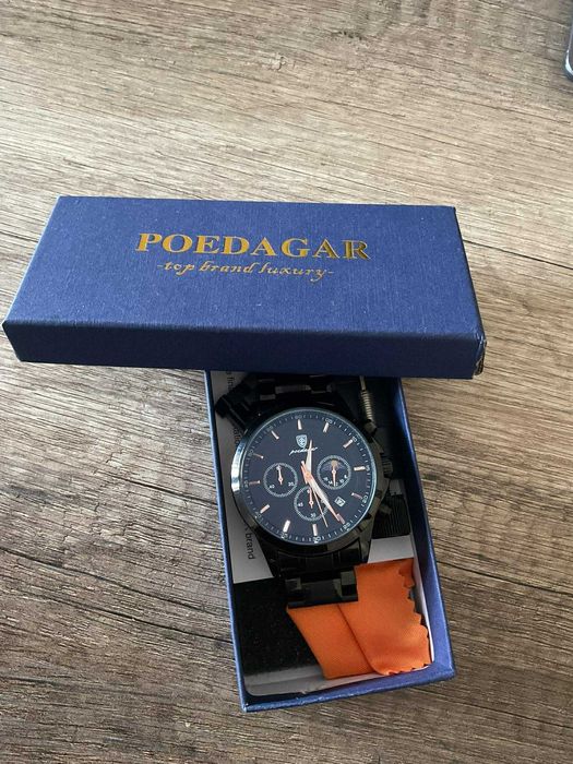 Relógio Poedagar Nautilus All Black Novo