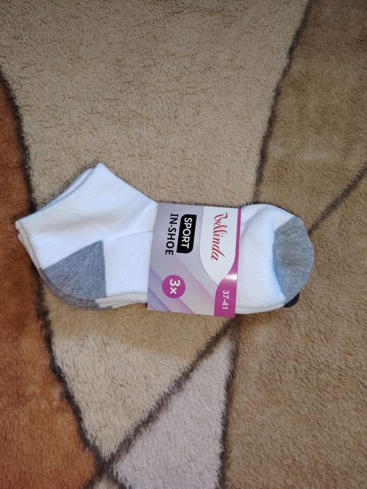 Skarpety Bellinda stopki białe unisex 3 pary rozmiar 40