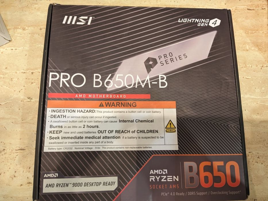 Материнська плата (БРАК заводський) MSI PRO B650M-B