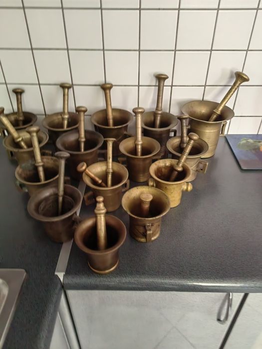 Moździerz mosiądz antyk