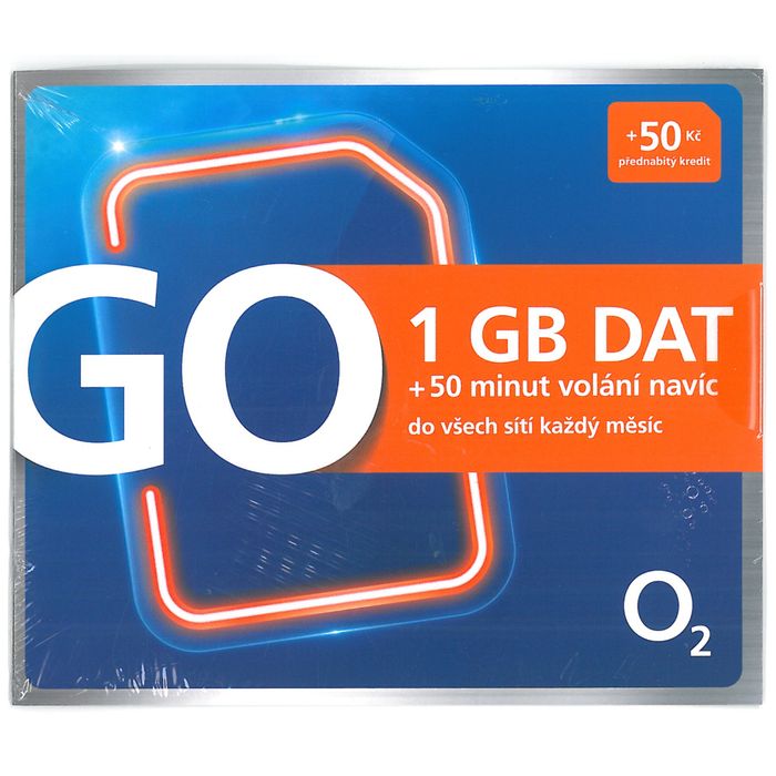 Czeska Karta Sim O2 bez REJESTRACJI 1GB 50MIN 50KC