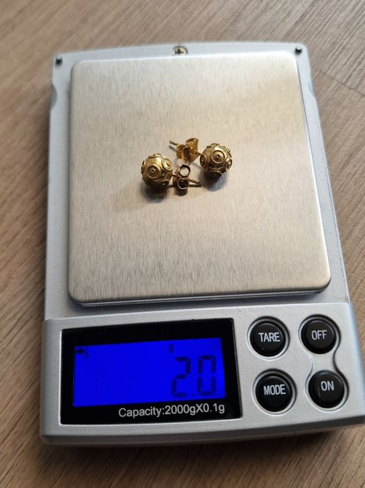 Pulseira e Brincos Ouro - Bolas de Viana - 19.2k