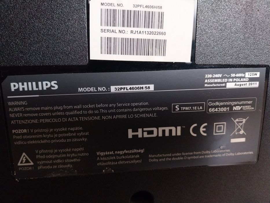 Telewizor Philips 32PFL4606H/58