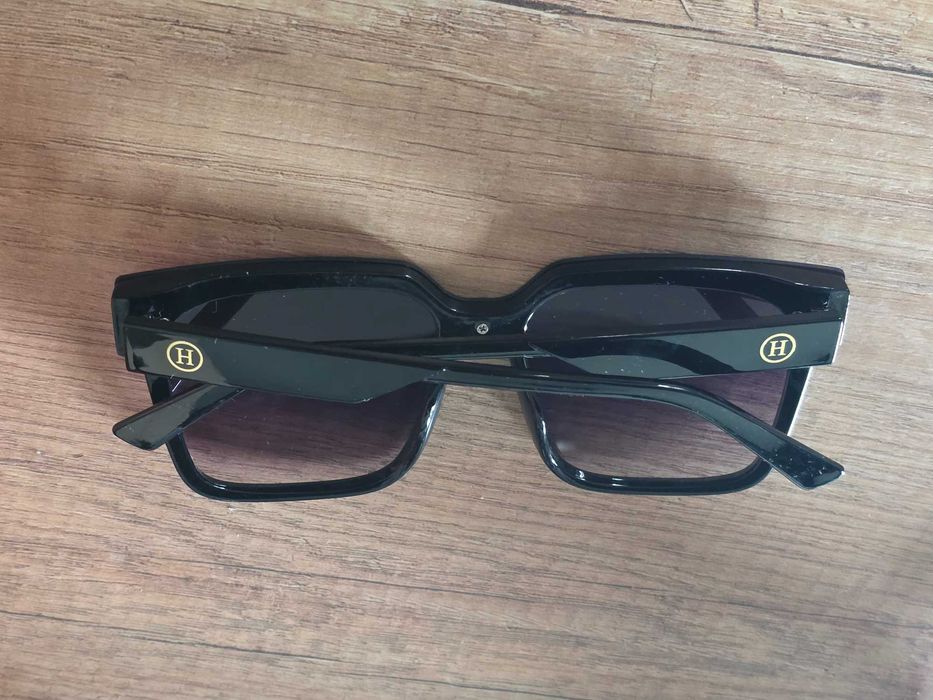 Nowe okulary przeciwsłoneczne czarny moda modne H Hermes uv