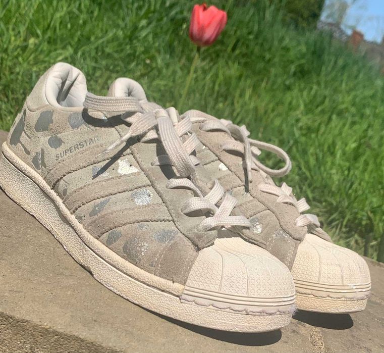 Adidas Superstar Originals Rozm. 36 2/3 Kolor ecru, srebrny