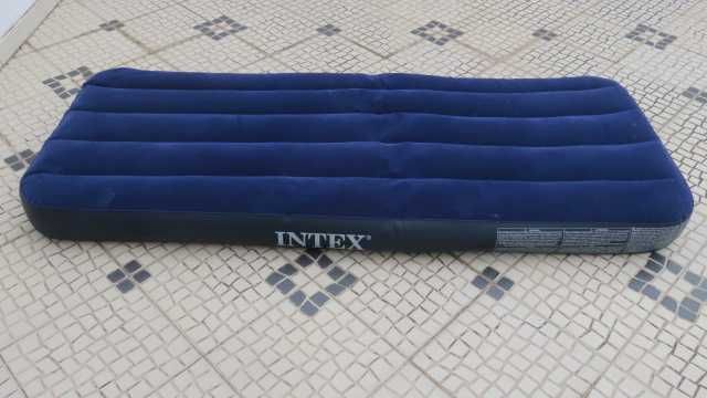 Colchões INTEX azul de casal e solteiro +máquina de enchimento