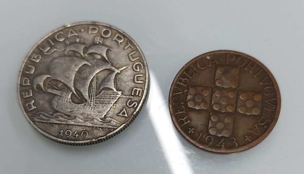 Moedas antigas 1940, 1943