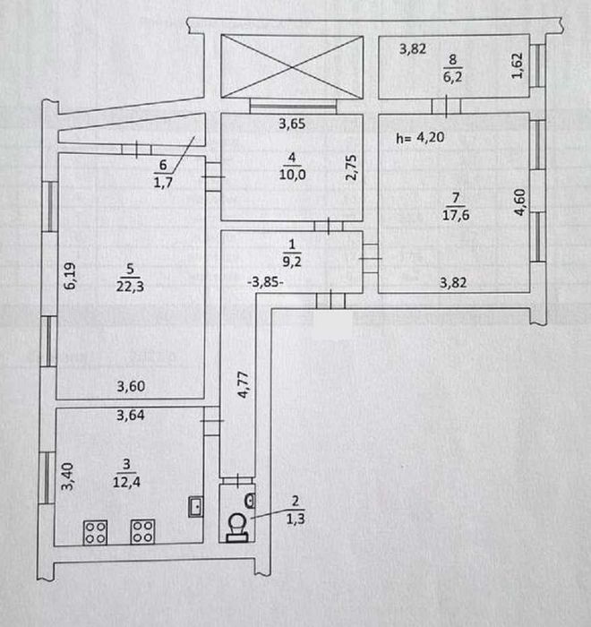 4+-rooms apartment apartment by the address (area 81 m²) - Atlanta.ua - photo 4