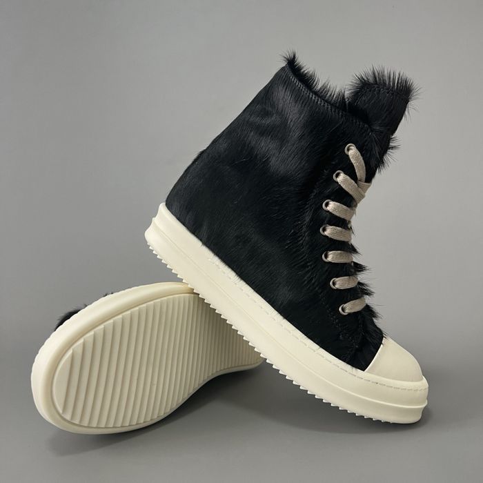 Нові Кеди Rick Owens Ramones Pony Hair/size 37-44/Преміум якість!