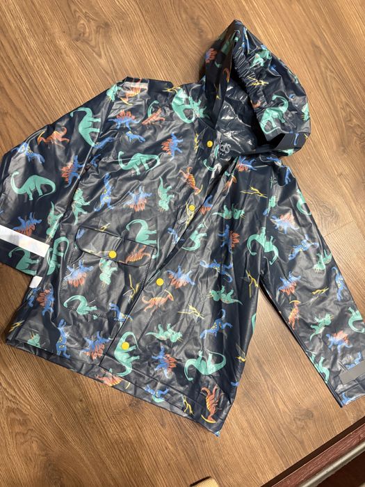 Дитячий дощовик динозавр дождевик грязепруф