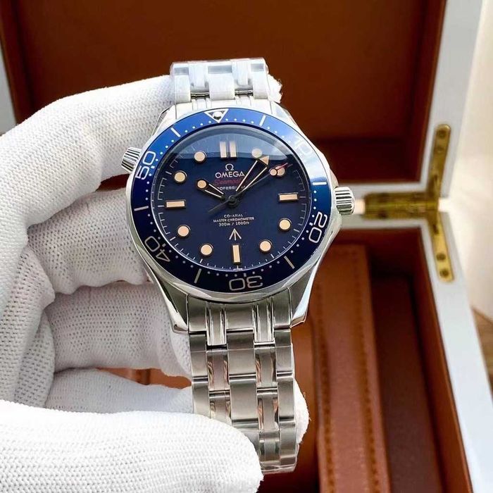 Годинник автоматичний Omega Seamaster Diver 300 M Blue Wave Dial