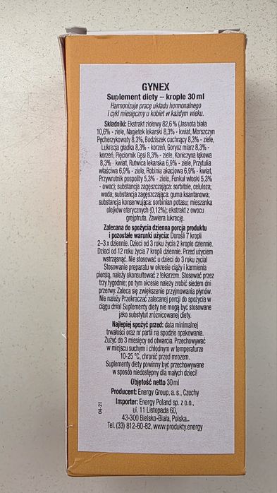 Gynex krople Nowy produkt