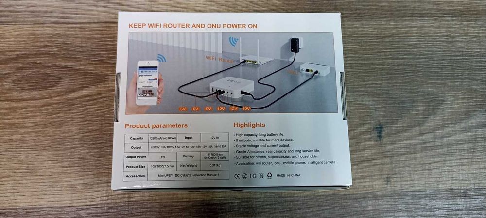Mini DC UPS WGP 203