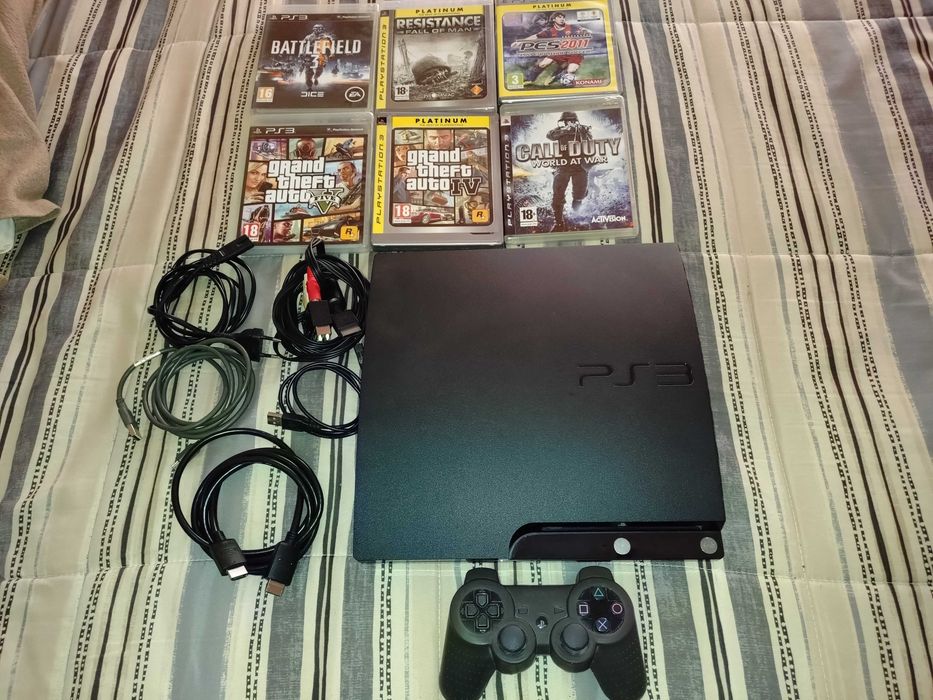 PS 3slim com jogos