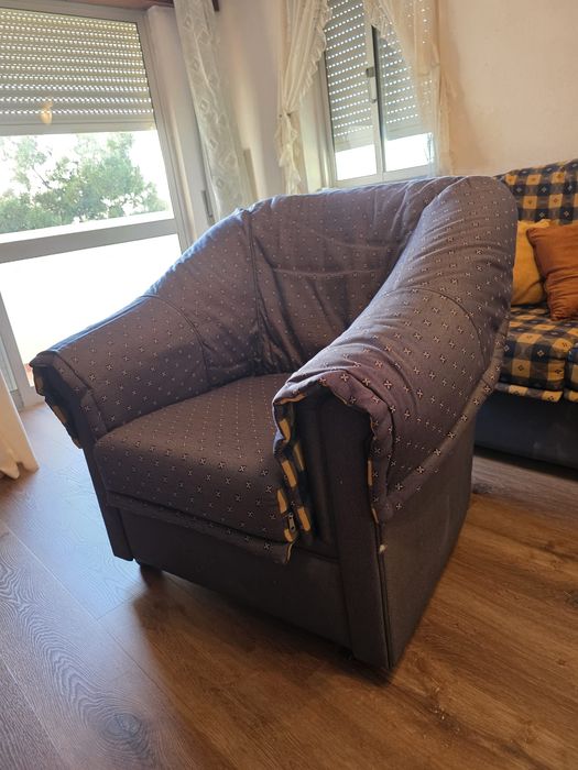 2 poltronas com padrão reversível