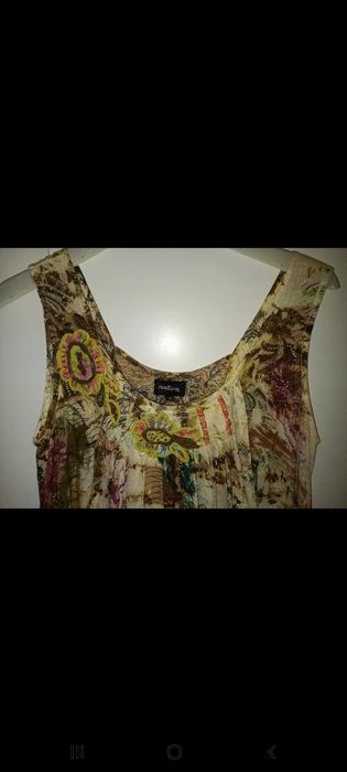 Vestido original, fundo embaulado, forro e tipo bolsos/lado-S - Natura