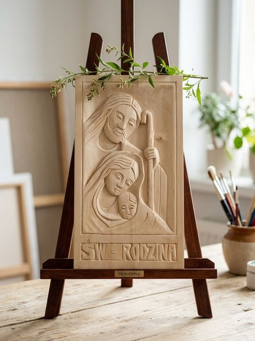 Płaskorzeźba święta rodzina