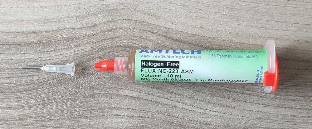 Topnik flux AMTECH NC-223-ASM opakowanie 10g 1szt + igła