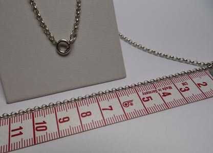 Srebrny łańcuszek okrągłe ogniwa 61 cm. 2,3 mm. FBM.