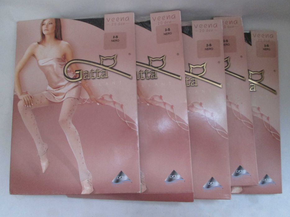 Gatta rajstopy damskie 5 par nowe 2-S