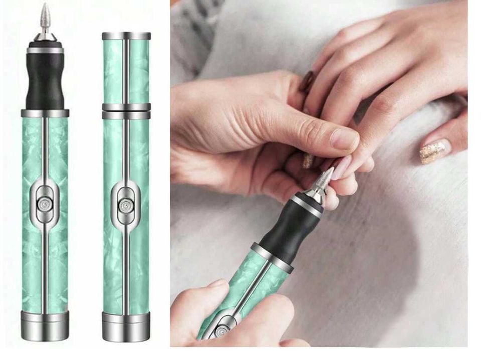 frezarka do paznokci manicure pedicure zestaw frezów usb akumulator