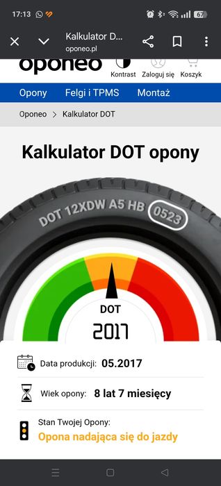 Koła alufelgi Subaru 7.0J x 17'
