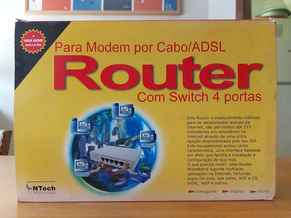 Router com switch 4 portas NTech