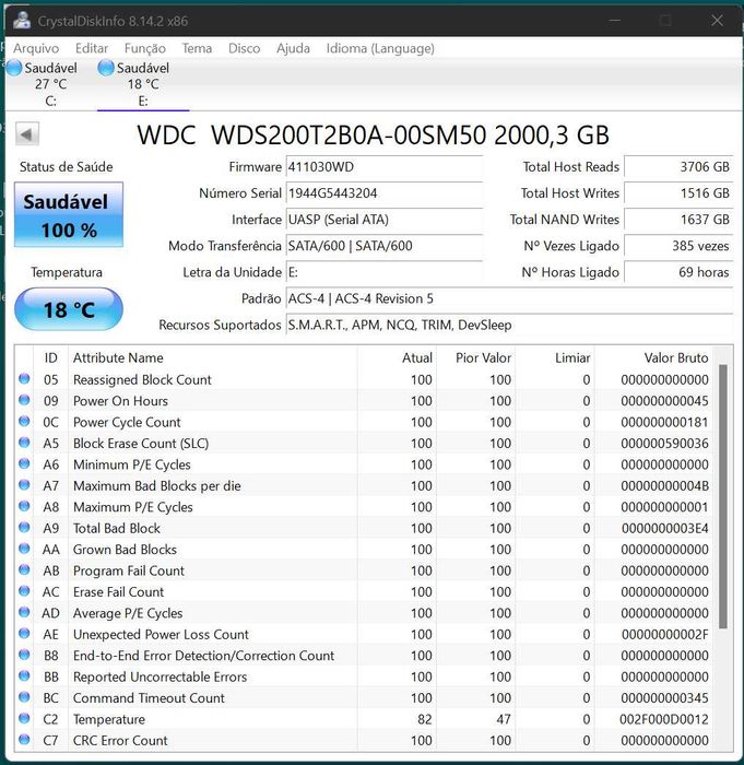 Disco SSD Sata 2.5” WD Blue 2TB